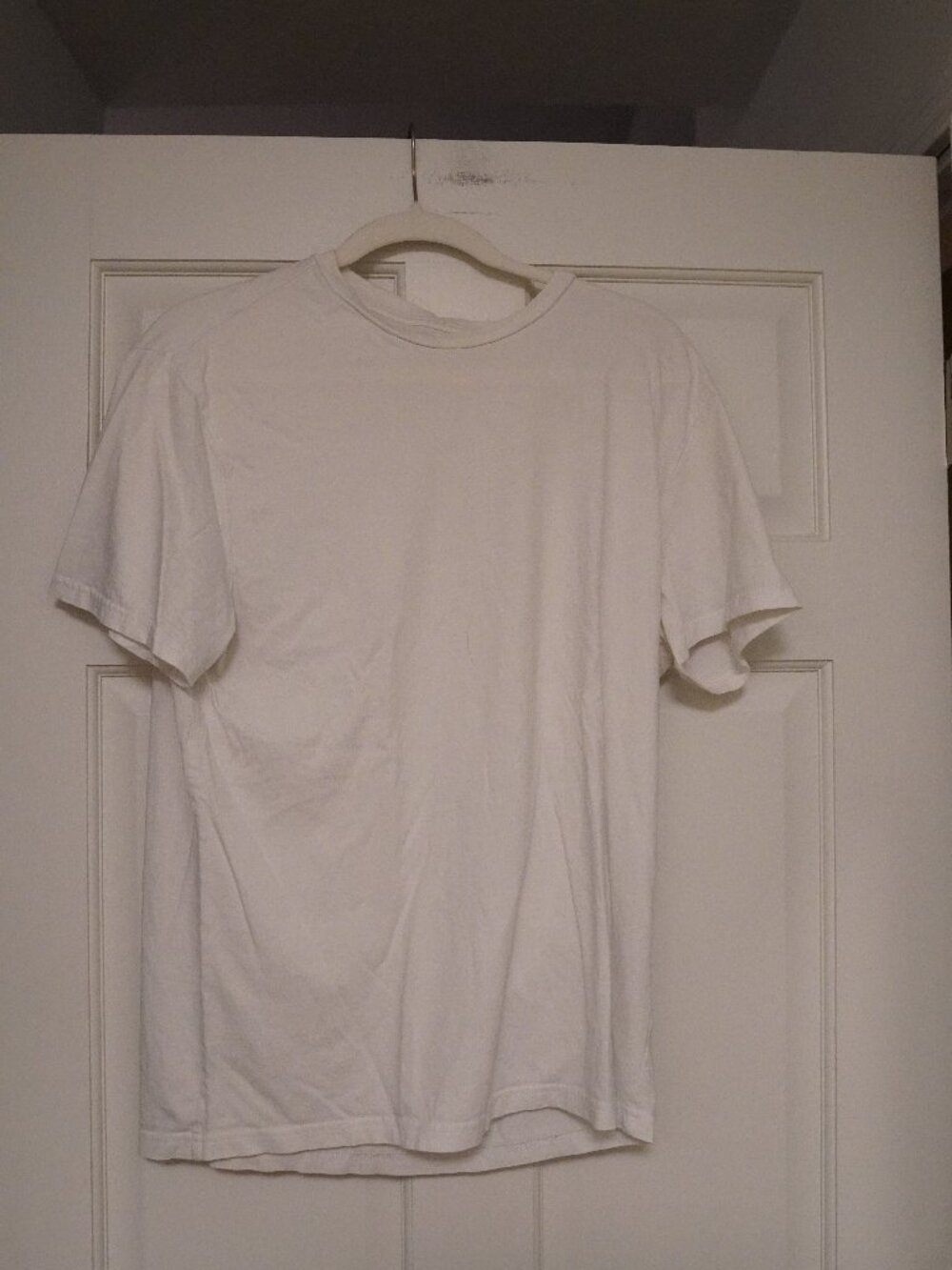H&M White Crewneck T-Shirt Men’s Large Regular Fit Basic Tee